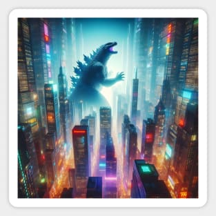 onstrous Elegance: Unleash Godzilla vs. Kong Vibes in Epic Creature Couture! Magnet